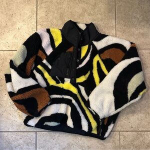 Free People Rocky Ridge Hit the Slopes Fleece Pullover Jacket